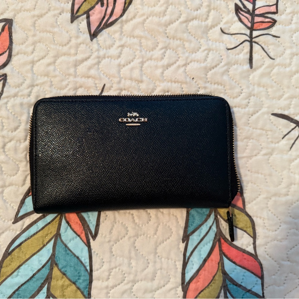 Coach Black Leather Wallet